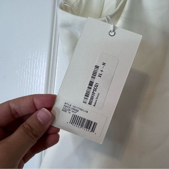 Likely x Revolve Amica Tiered Ruffle Hem Mini Dress in White NWT Women’s Size 14 - Picture 9 of 11